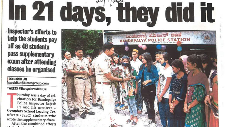 Bangalore Mirror: 42 students pass after a 21-day camp